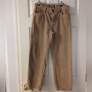 Empyre Kids' Loose Fit Khaki Corduroy Skate Pants size 26